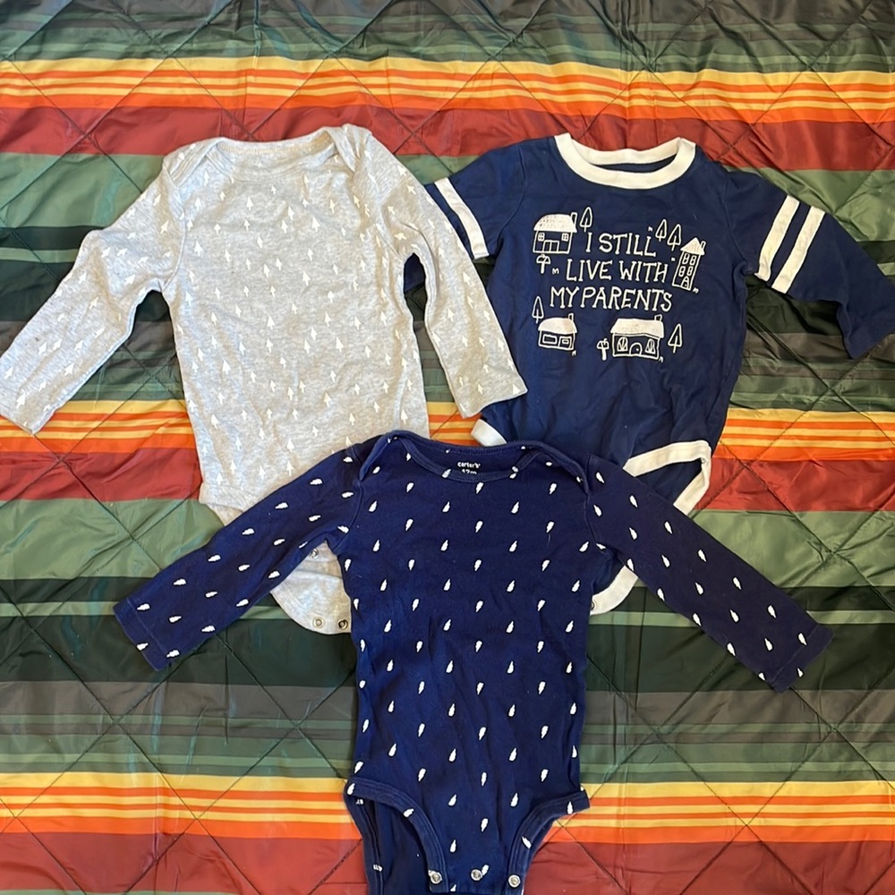 Size 12 Month Long Sleeve Bodysuits